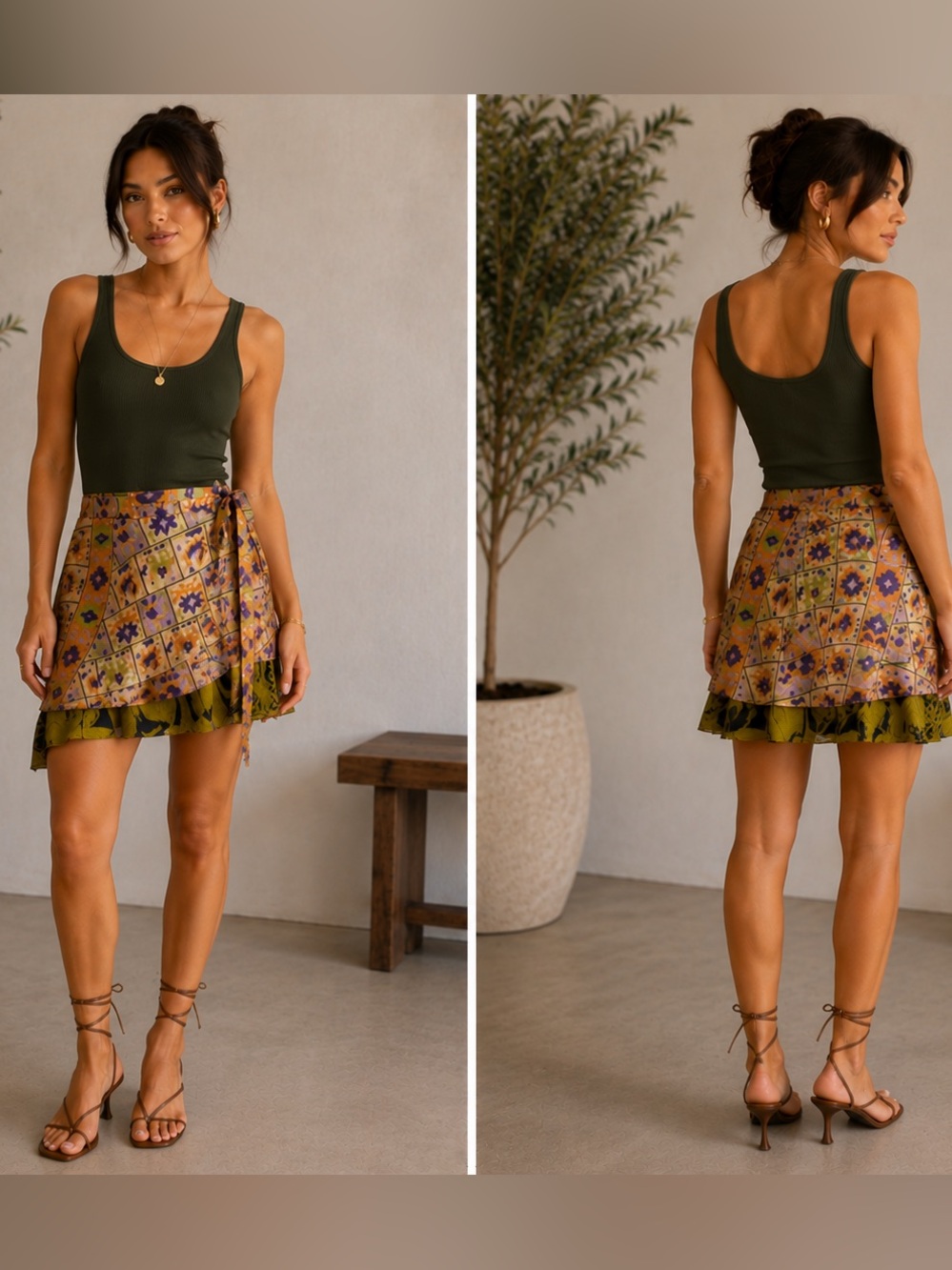 Vintage Kariza Magic Skirt 100% Silk Fairycore Festival Wrap